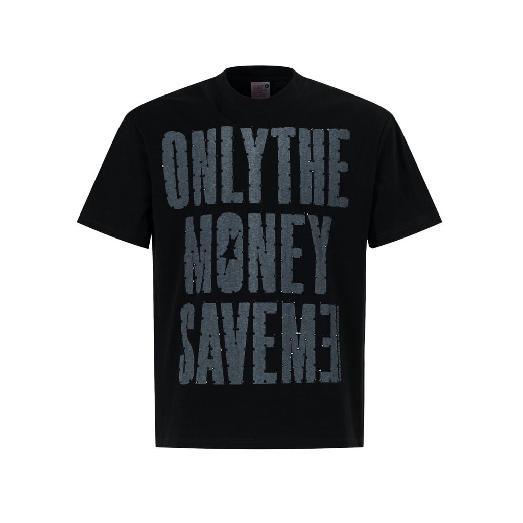 Letter printed short sleeved T-shirt